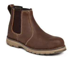 Apache Flyweight Chelsea Dealer Safety Work Boots Brown 6-12 Toecap & Midsole