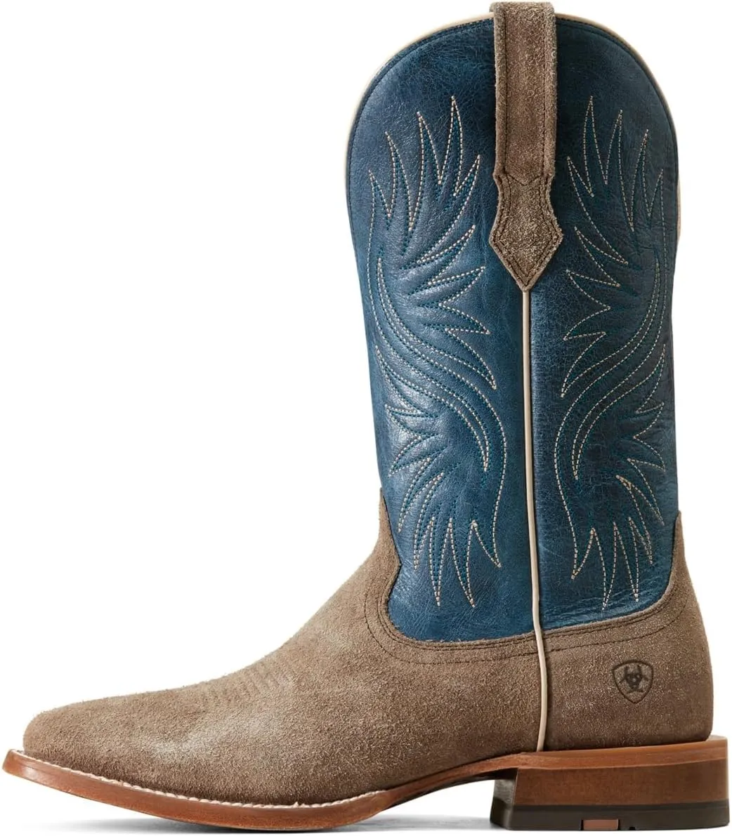 ARIAT Men's Circuit Rockridge Western Boot, Dark Coffee/Conch Tan