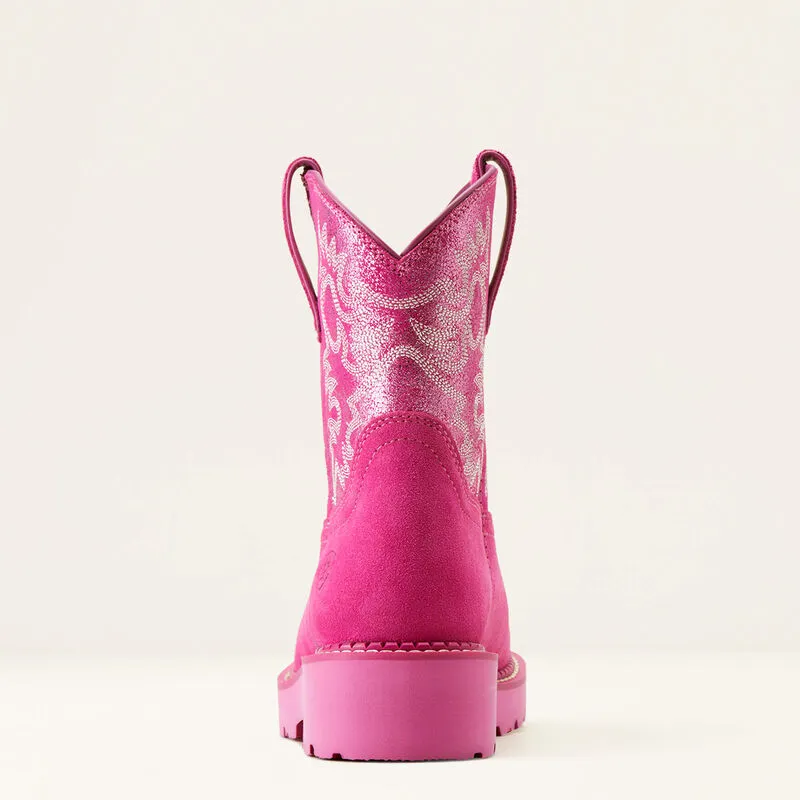 Ariat Women's Fatbaby Western Boot (Hottest Pink / Pink Metallic)