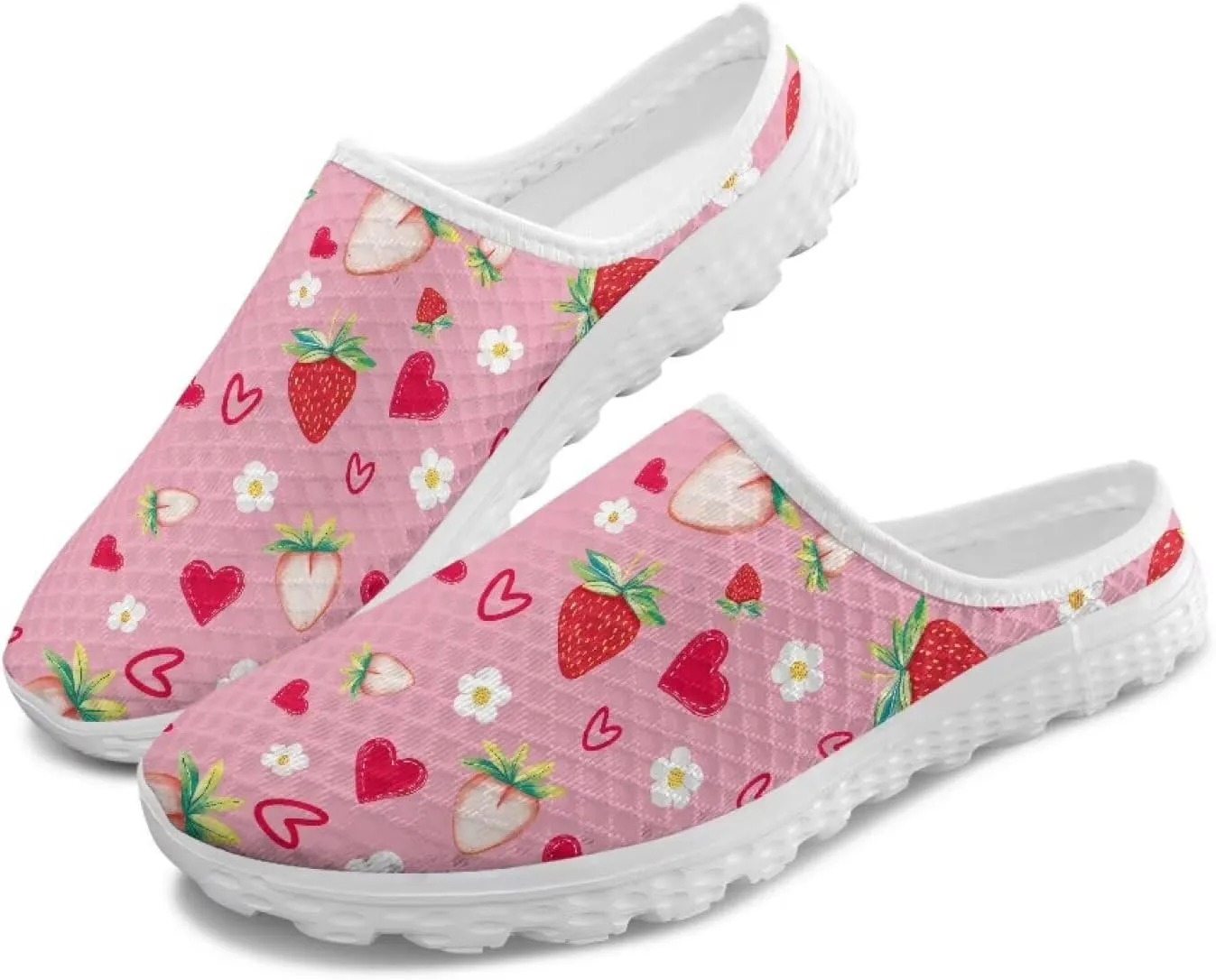 Backless Mesh Mule Shoes for Women Summer Light Breathable Shoe, Non-Slip, Easy Wear for Walking and Parties
