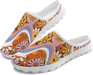 Backless Mesh Mule Shoes for Women Summer Light Breathable Shoe, Non-Slip, Easy Wear for Walking and Parties