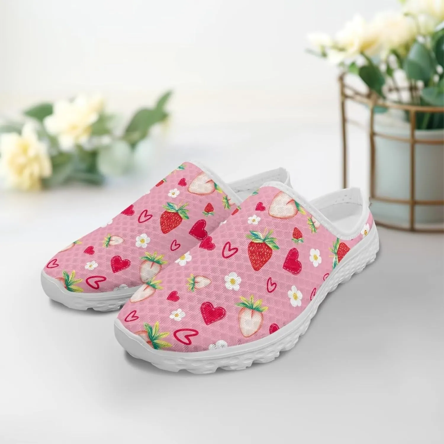 Backless Mesh Mule Shoes for Women Summer Light Breathable Shoe, Non-Slip, Easy Wear for Walking and Parties