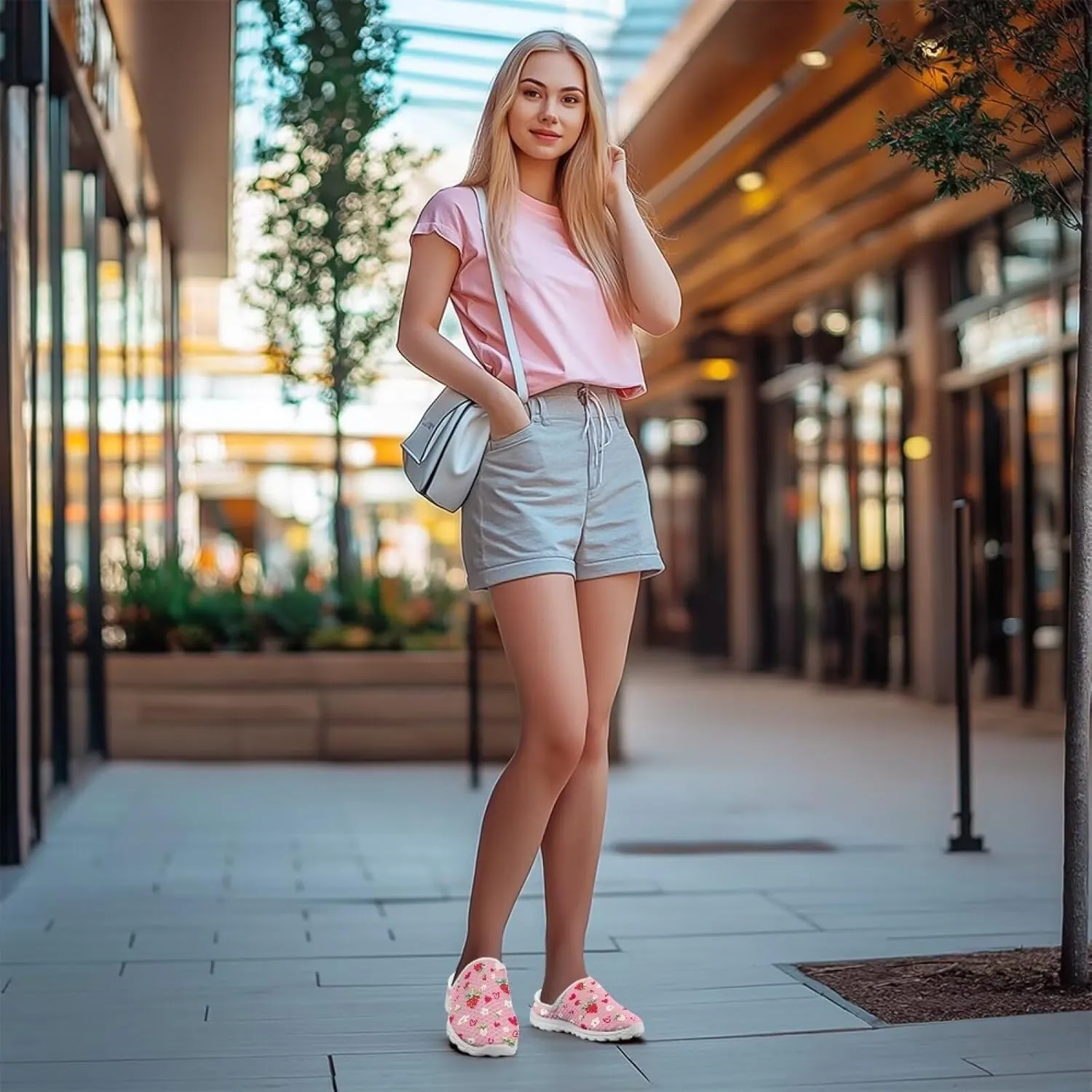 Backless Mesh Mule Shoes for Women Summer Light Breathable Shoe, Non-Slip, Easy Wear for Walking and Parties