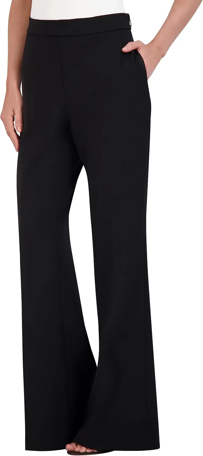 BCBGMAXAZRIA Women's Flare Leg Pant with Zipper
