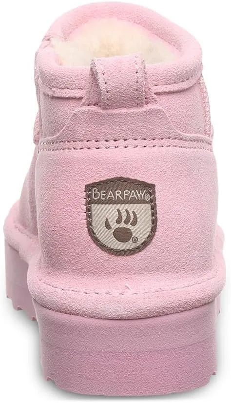 BEARPAW Retro Shorty Youth Boot | Youth's Ankle Boot | Youth's Slip On Boot | Comfortable Winter Boot