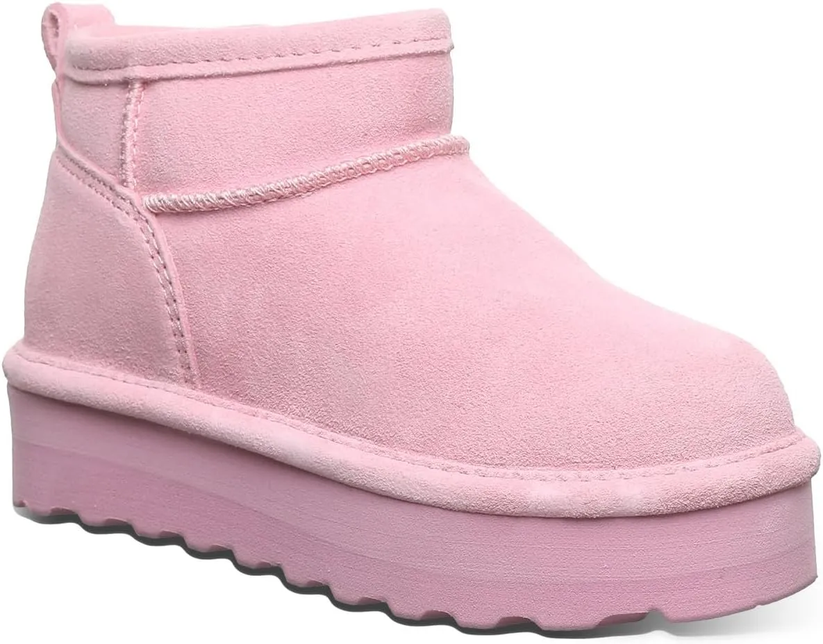 BEARPAW Retro Shorty Youth Boot | Youth's Ankle Boot | Youth's Slip On Boot | Comfortable Winter Boot