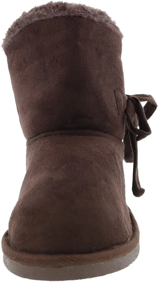 Bellini Ace Women's Short Microsuede Winter Boot With Bow