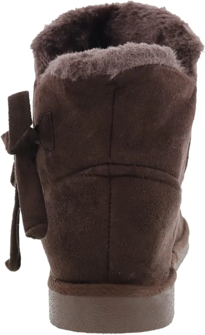 Bellini Ace Women's Short Microsuede Winter Boot With Bow