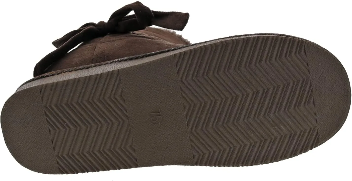 Bellini Ace Women's Short Microsuede Winter Boot With Bow