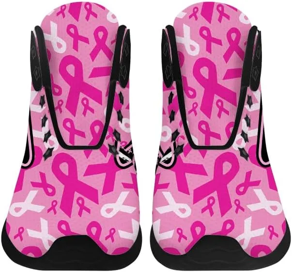 Breast Cancer Awareness Shoes for Women High Top Sneakers High Top Shoes Gifts for Mom Girlfriend