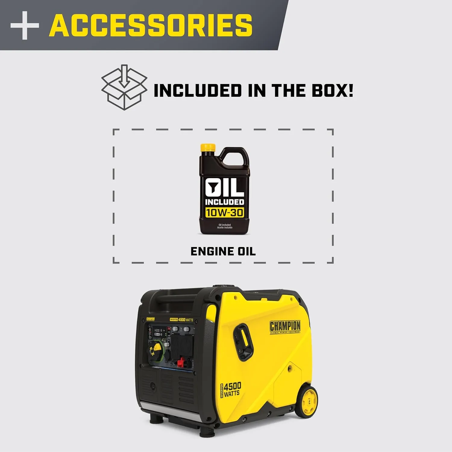 Champion Power Equipment 4500-Watt RV Ready Portable Inverter Generator with Quiet Technology and CO Shield
