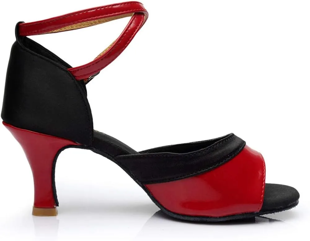 Character Shoes for Women 1920S Flapper Shoes Dance Shoes Ankle Strap Heels for Ballroom Tango Latin Dancing Shoes