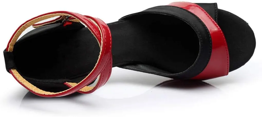 Character Shoes for Women 1920S Flapper Shoes Dance Shoes Ankle Strap Heels for Ballroom Tango Latin Dancing Shoes