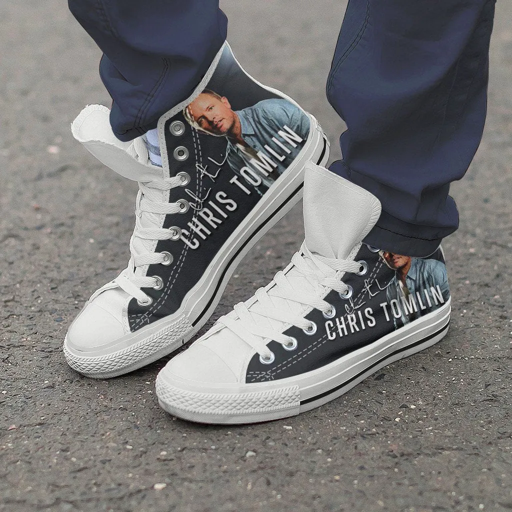 chris tomlin ladies high top sneakers