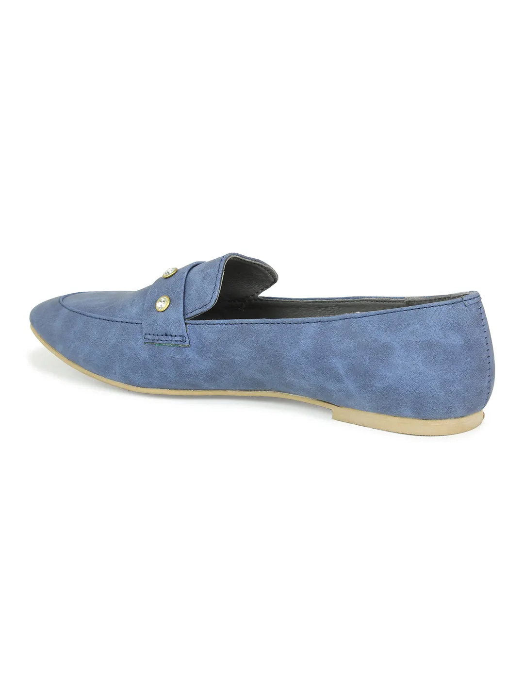 Classic Diamond Studded Pointed Loafer