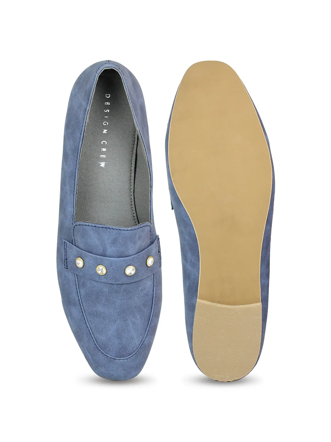 Classic Diamond Studded Pointed Loafer