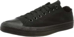 Converse Chuck Taylor All Star Canvas Low Top Sneaker, Black Monochrome ,12 mens_us/14 womens_us