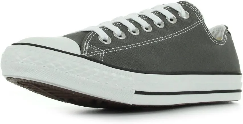 Converse Chuck Taylor All Star Canvas Low Top Sneaker, Charcoal ,4.5 mens_us/6.5 womens_us