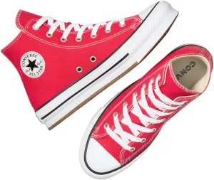 Converse Chuck Taylor All Star EVA Lift Canvas Big Kids High Top Sneaker (Red/White/Black, US Footwear Size System, Big Kid, Women, Numeric, Medium, 5)