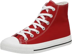 CUSHIONAIRE Women's Vance high top Canvas Sneaker  Memory Foam