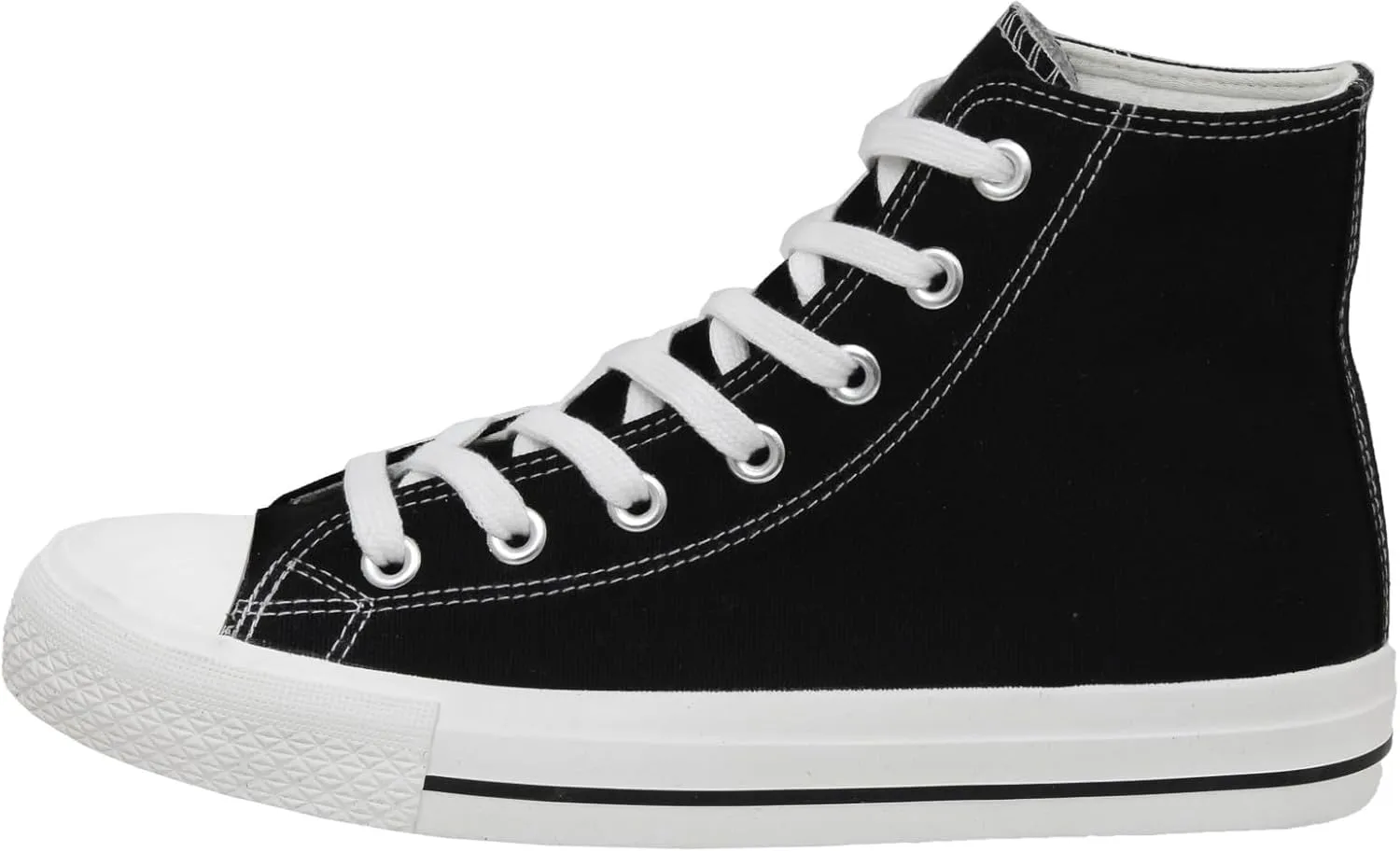CUSHIONAIRE Women's Vance high top Canvas Sneaker  Memory Foam