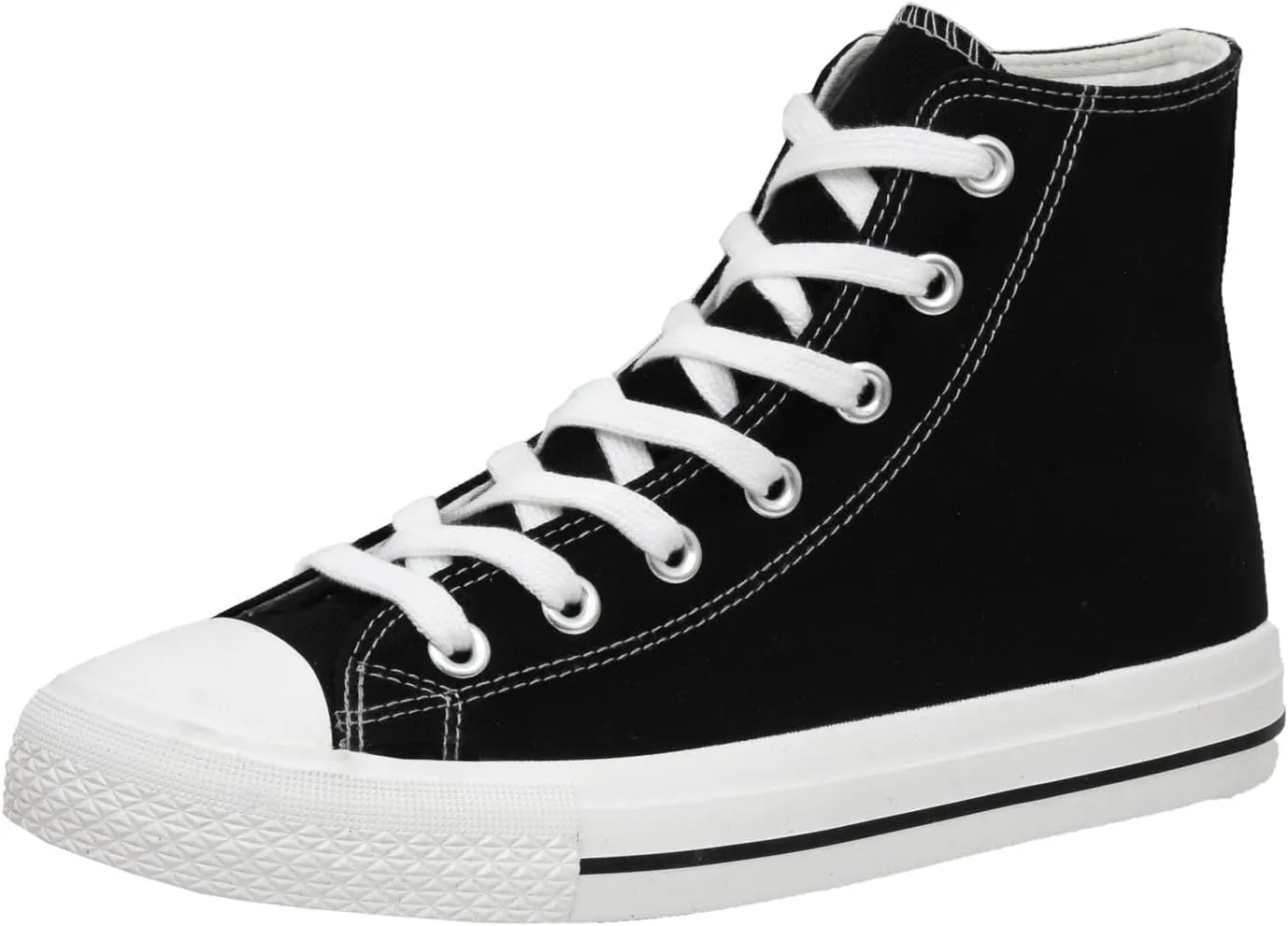 CUSHIONAIRE Women's Vance high top Canvas Sneaker  Memory Foam