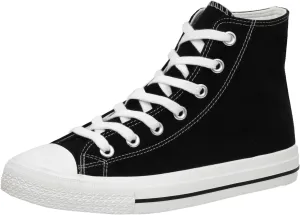CUSHIONAIRE Women's Vance high top Canvas Sneaker  Memory Foam