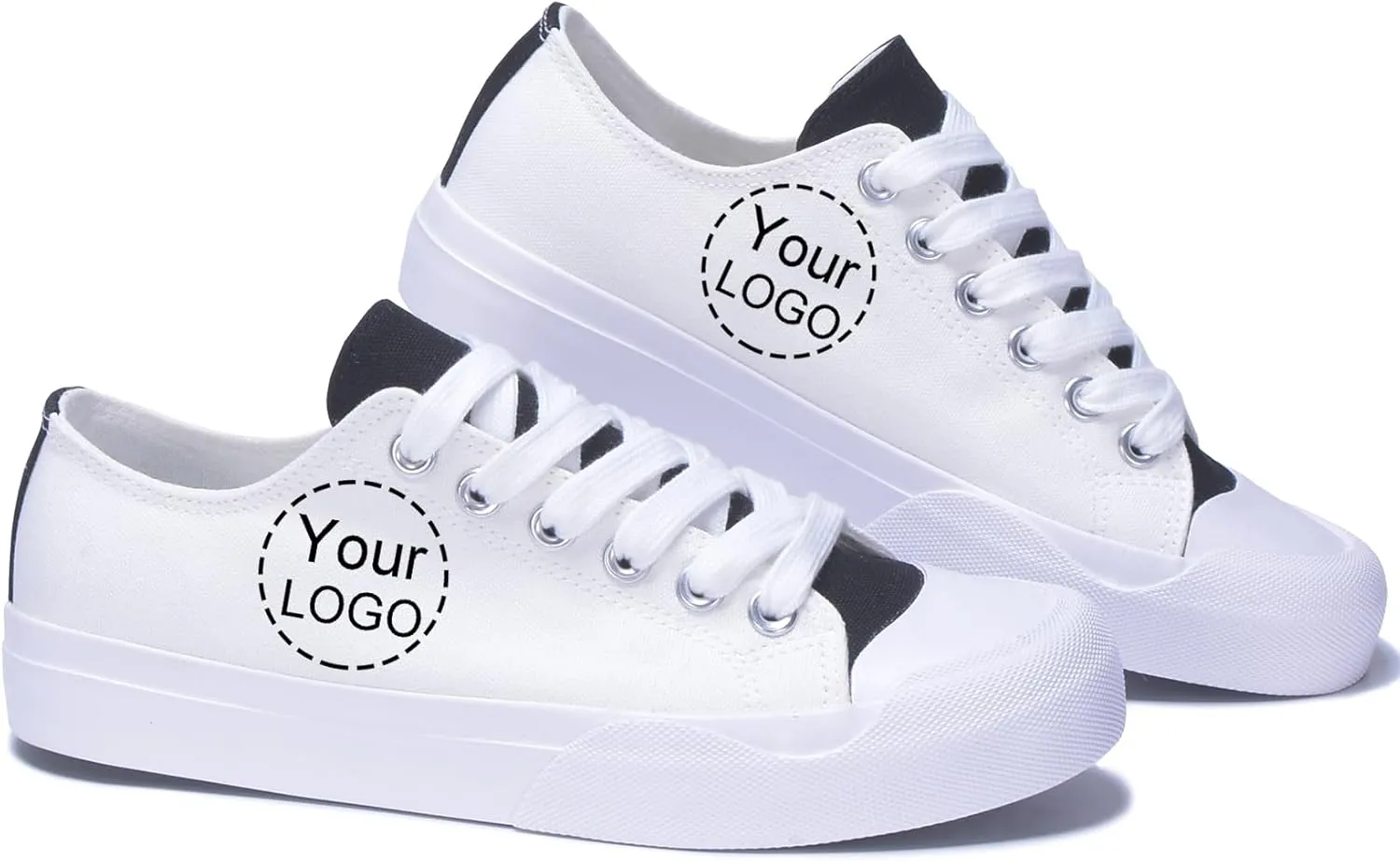 Custom Men's Canvas Low Top Fashion Sneaker Customized Personalized Cosplay Design with Photo Lace-up Classic Casual Shoes for Women Gift