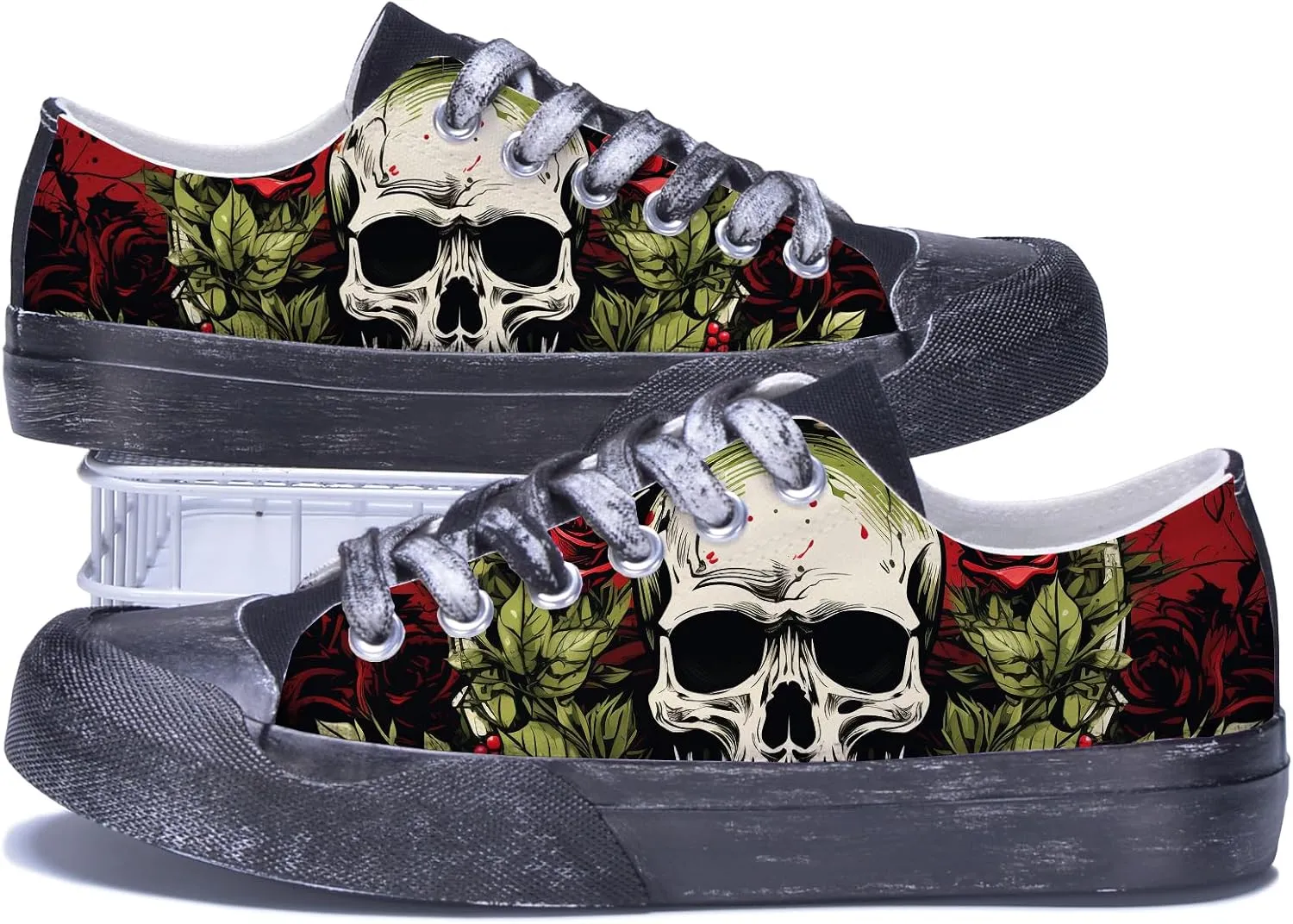 Custom Men's Canvas Low Top Fashion Sneaker Customized Personalized Cosplay Design with Photo Lace-up Classic Casual Shoes for Women Gift