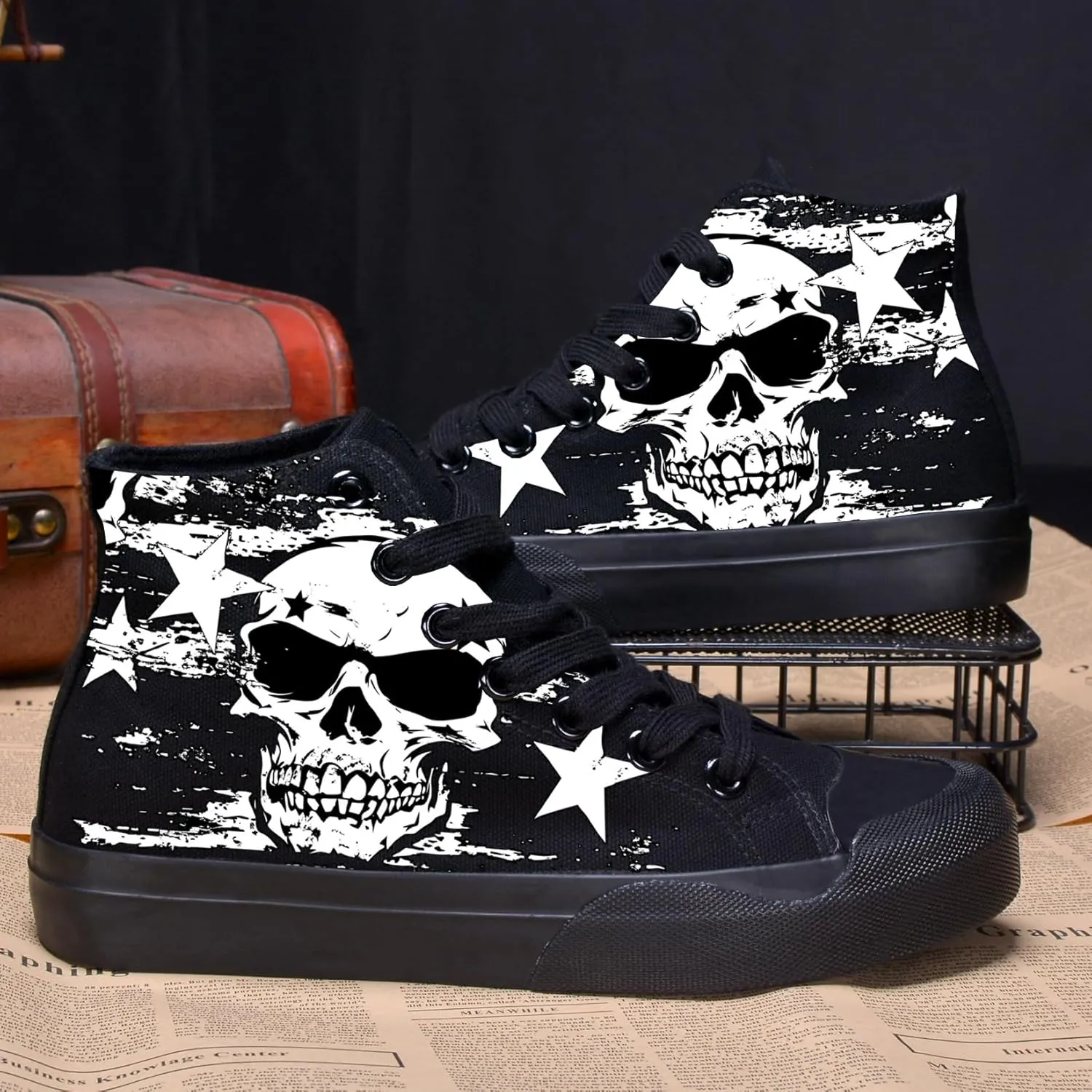 Custom Men's Canvas Low Top Fashion Sneaker Customized Personalized Cosplay Design with Photo Lace-up Classic Casual Shoes for Women Gift