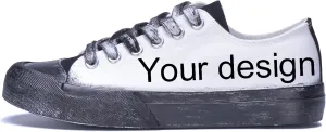 Custom Men's Canvas Low Top Fashion Sneaker Customized Personalized Cosplay Design with Photo Lace-up Classic Casual Shoes for Women Gift