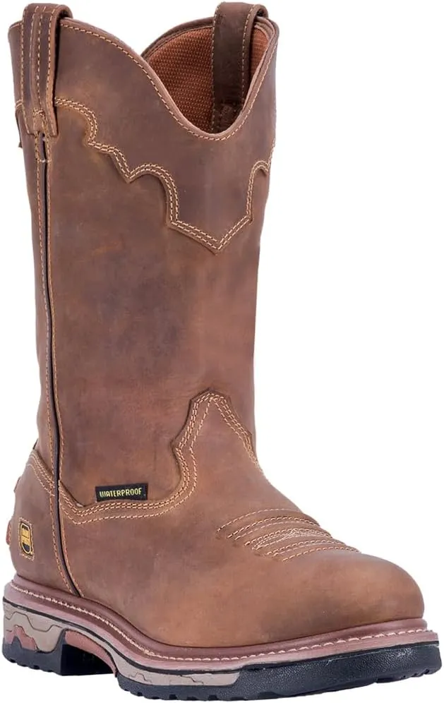 Dan Post Mens Journeyman Waterproof Composite Toe Work Safety Shoes Casual - Brown