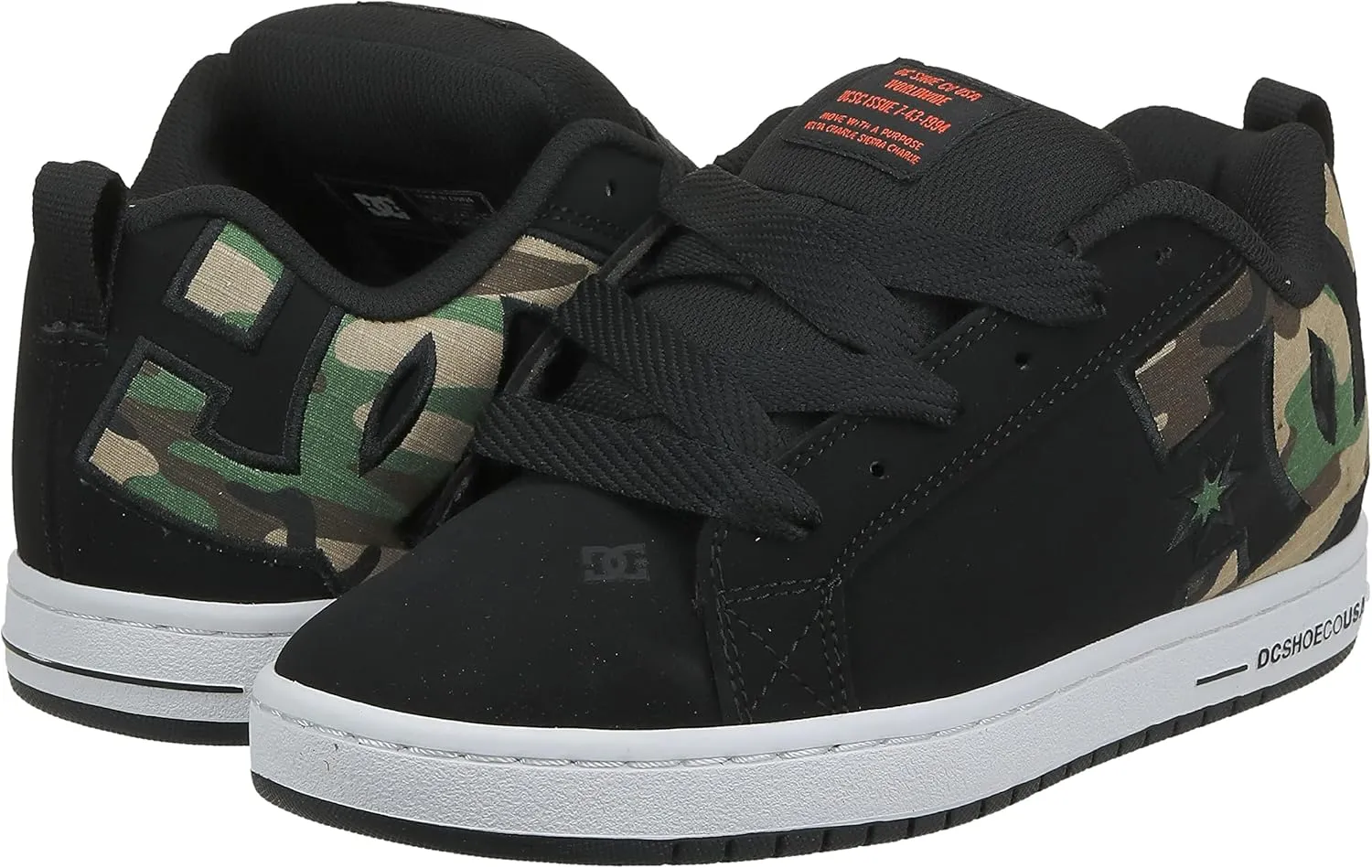 DC Men's Court Graffik Casual Low Top Skate Shoe Sneaker