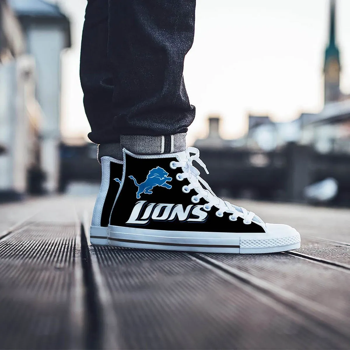 detroit lions mens high top sneakers high top
