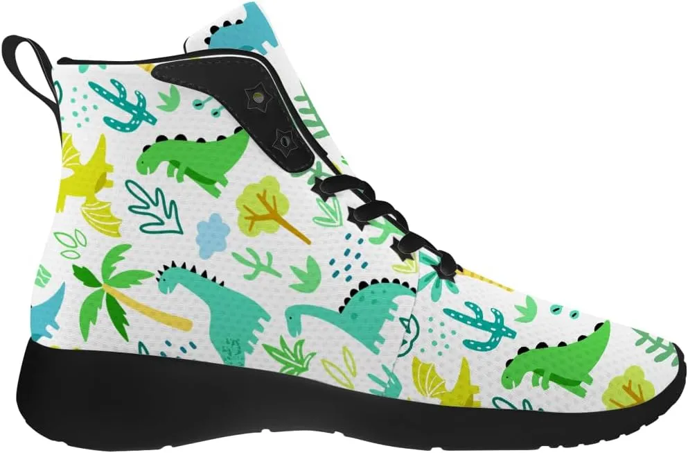 Dinosaur Shoes for Women Men High Top Sneakers High Top Shoes Gifts for Him Her