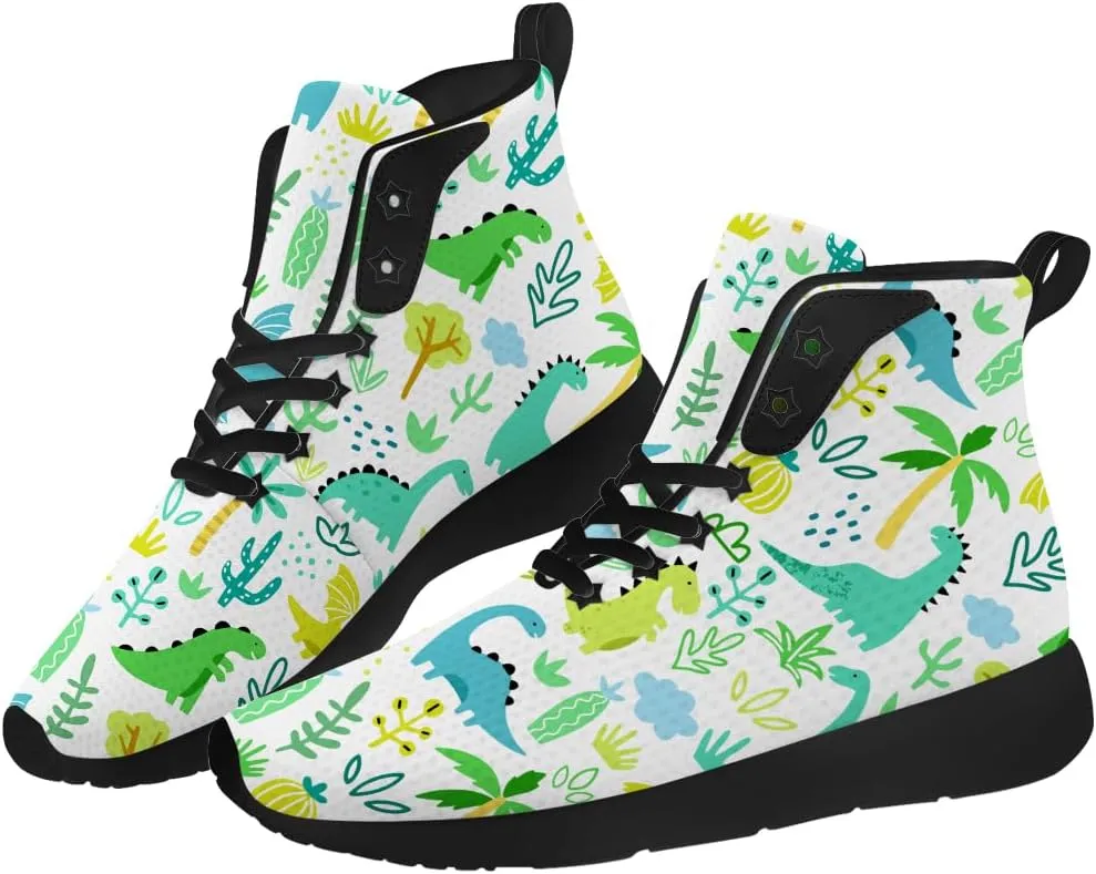 Dinosaur Shoes for Women Men High Top Sneakers High Top Shoes Gifts for Him Her