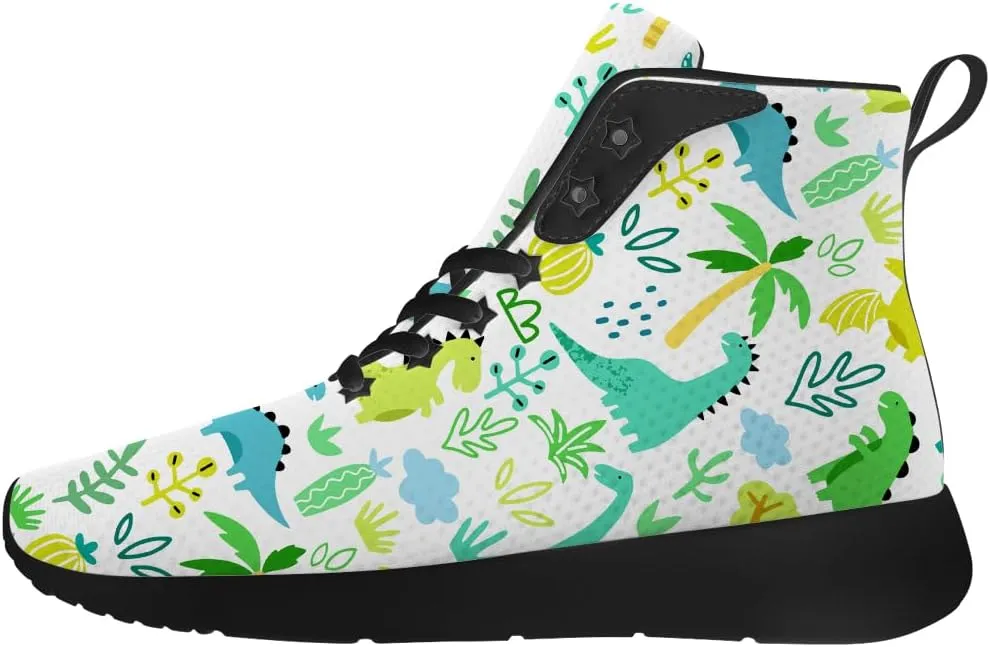 Dinosaur Shoes for Women Men High Top Sneakers High Top Shoes Gifts for Him Her