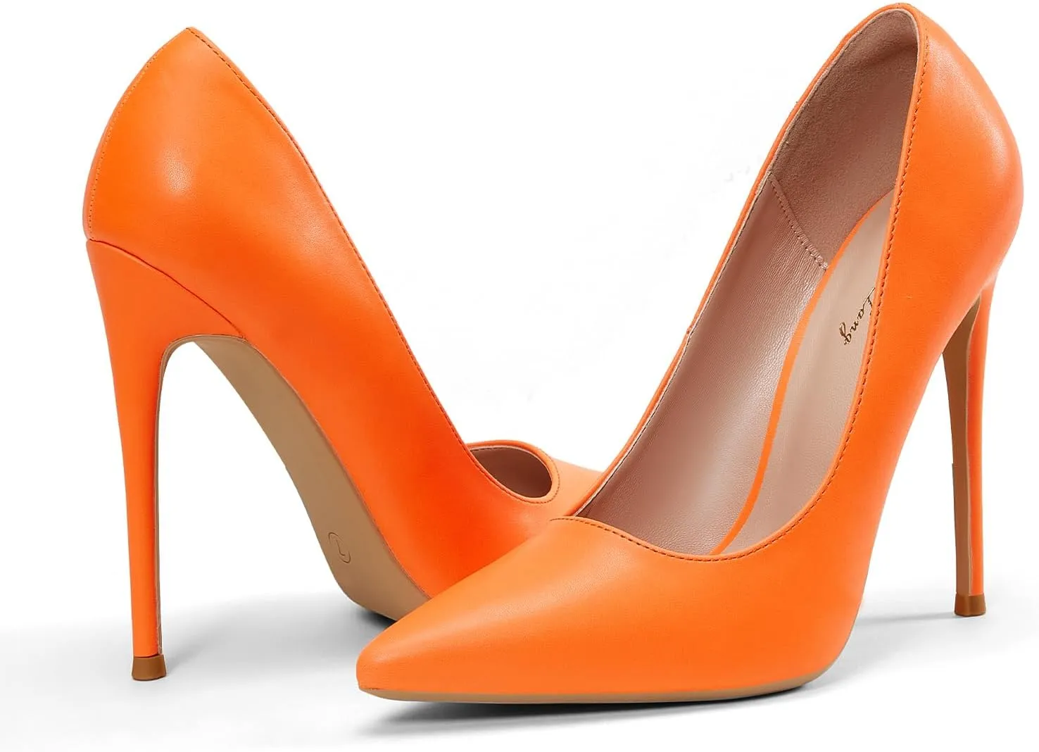 Elisabet Tang Women Pumps, Pointed Toe High Heel 4.7 inch/12cm Party Stiletto Heels Shoes Matte