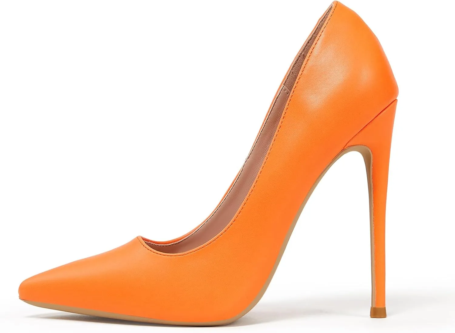 Elisabet Tang Women Pumps, Pointed Toe High Heel 4.7 inch/12cm Party Stiletto Heels Shoes Matte