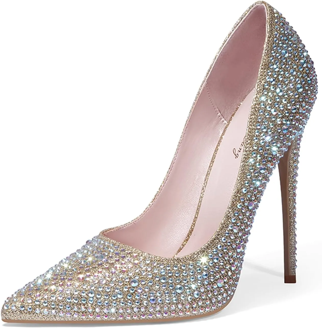 Elisabet Tang Women Pumps, Pointed Toe High Heel 4.7 inch/12cm Party Stiletto Heels Shoes