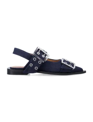 Feminine Buckle Ballerinas