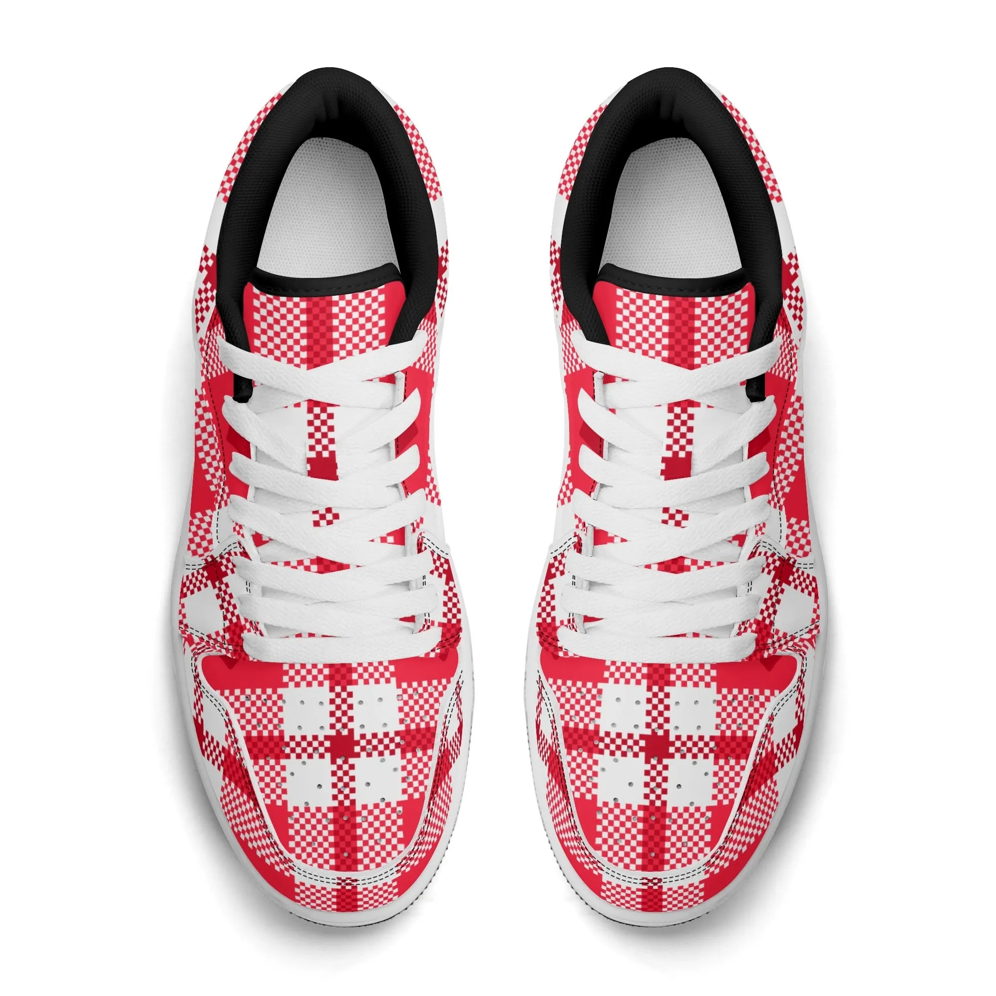 Flanell Heart Low Top Leder Sneaker für Herren