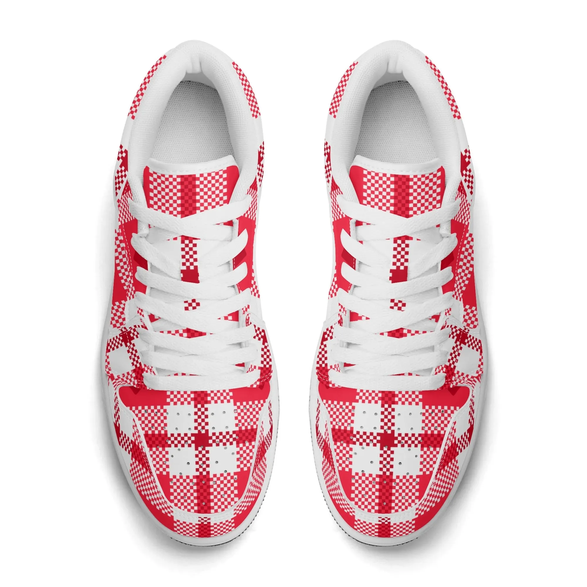 Flanell Heart Low Top Leder Sneaker für Herren