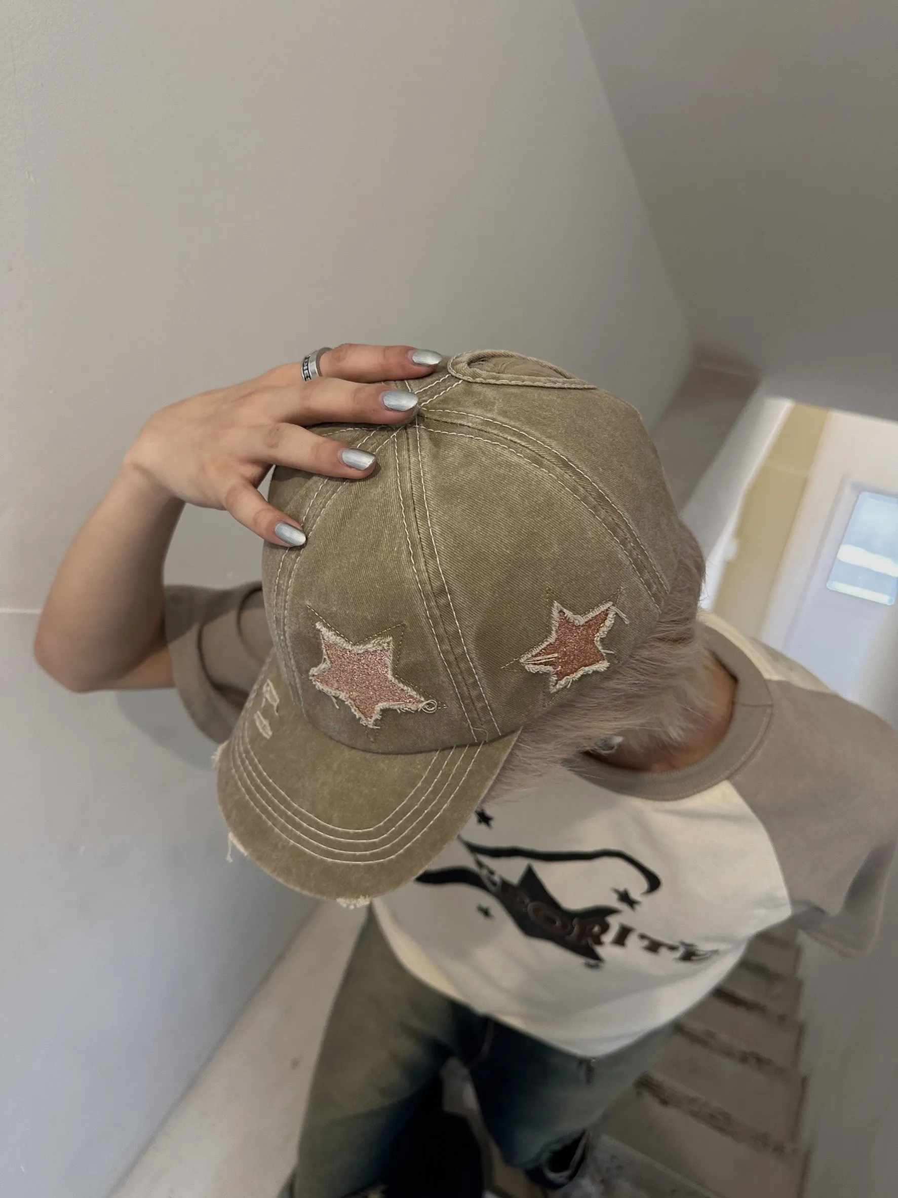 [FLAT ROOM] five-pointed star cap FL56