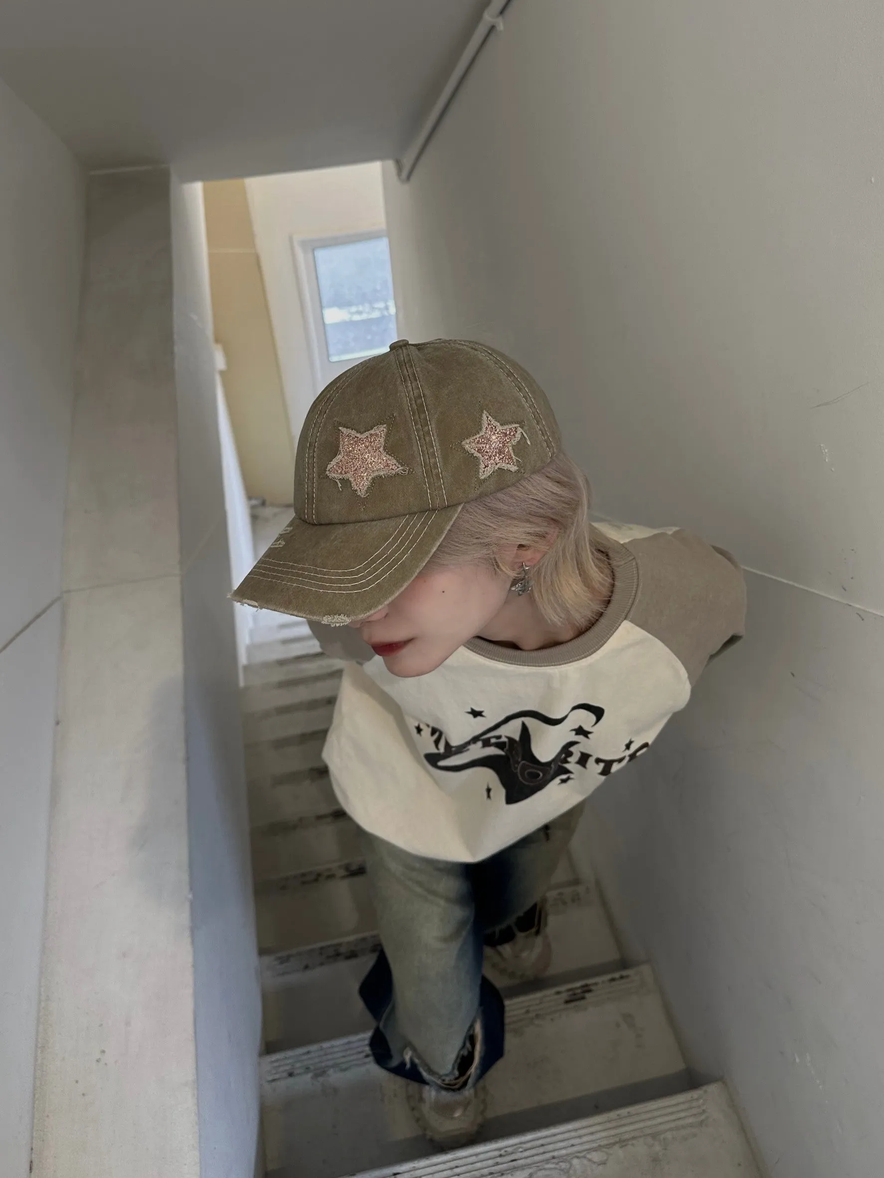 [FLAT ROOM] five-pointed star cap FL56