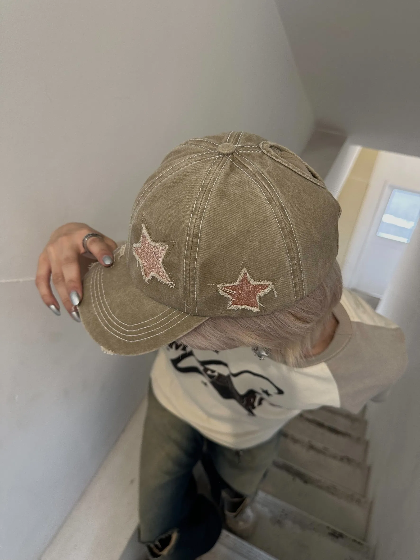 [FLAT ROOM] five-pointed star cap FL56