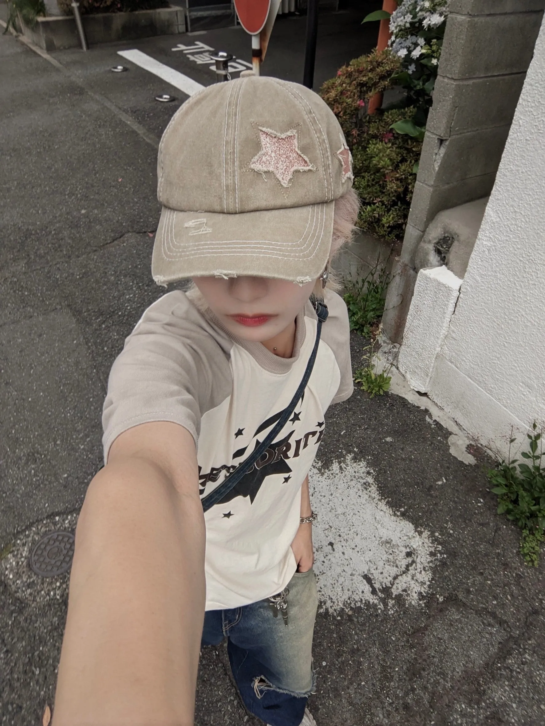 [FLAT ROOM] five-pointed star cap FL56