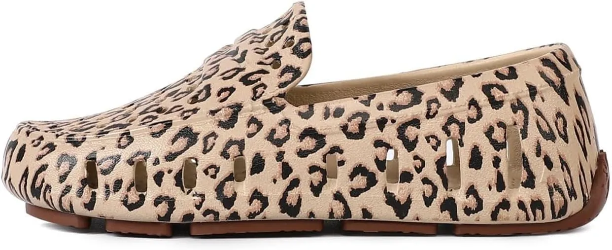 Floafers Girl's Prodigy Driver Animal Print (Toddler/Little Big Kid) Driving Style Loafer