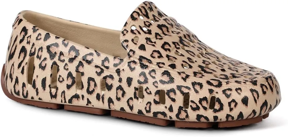 Floafers Girl's Prodigy Driver Animal Print (Toddler/Little Big Kid) Driving Style Loafer
