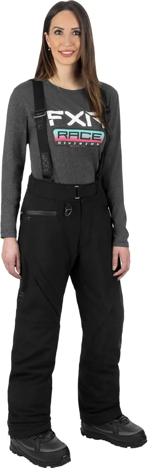 FXR Women's Vertical Pro Insulated Softshell Pant 2025 (Black - Medium)